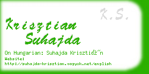 krisztian suhajda business card